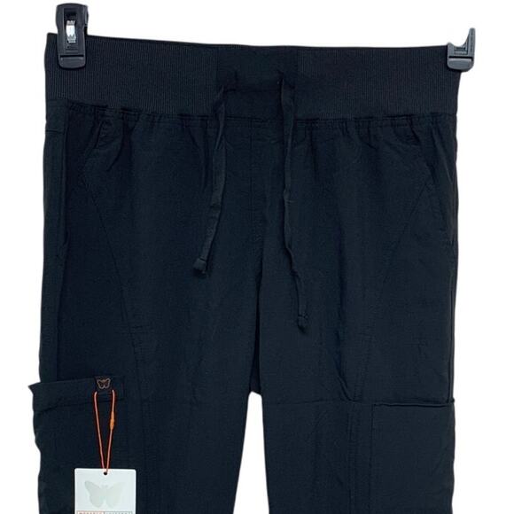 NWT New Monarch Uniforms Womens Medium Drawstring Waist Multi Pocket Pants - Picture 2 of 5
